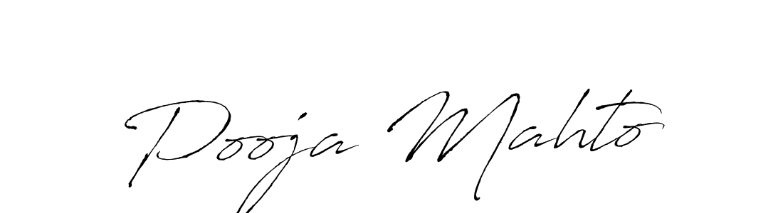 Make a beautiful signature design for name Pooja Mahto. With this signature (Antro_Vectra) style, you can create a handwritten signature for free. Pooja Mahto signature style 6 images and pictures png