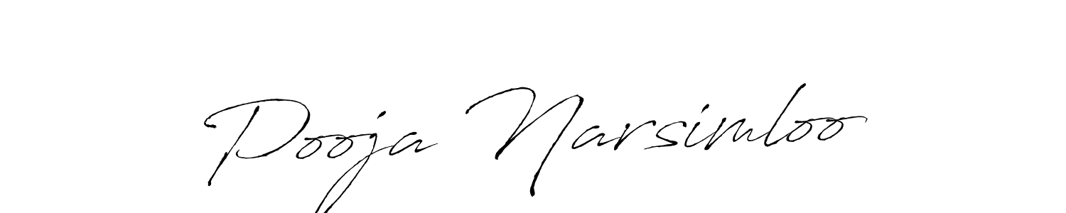 Make a beautiful signature design for name Pooja Narsimloo. Use this online signature maker to create a handwritten signature for free. Pooja Narsimloo signature style 6 images and pictures png