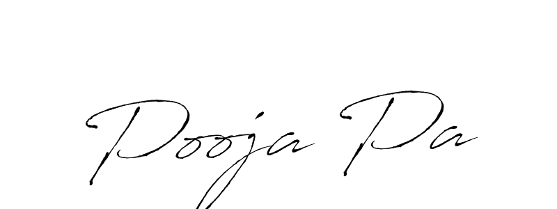 Design your own signature with our free online signature maker. With this signature software, you can create a handwritten (Antro_Vectra) signature for name Pooja Pa. Pooja Pa signature style 6 images and pictures png