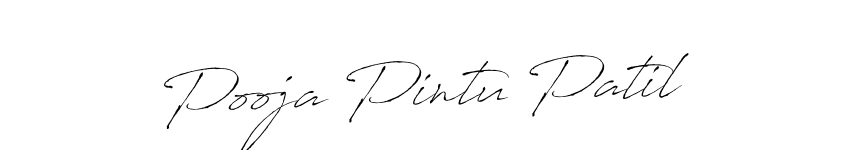 Create a beautiful signature design for name Pooja Pintu Patil. With this signature (Antro_Vectra) fonts, you can make a handwritten signature for free. Pooja Pintu Patil signature style 6 images and pictures png