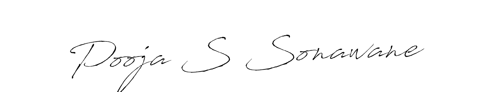 How to make Pooja S Sonawane signature? Antro_Vectra is a professional autograph style. Create handwritten signature for Pooja S Sonawane name. Pooja S Sonawane signature style 6 images and pictures png