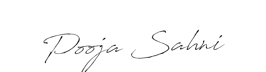Make a beautiful signature design for name Pooja Sahni. With this signature (Antro_Vectra) style, you can create a handwritten signature for free. Pooja Sahni signature style 6 images and pictures png