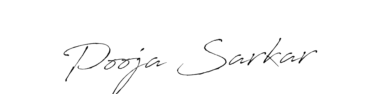 How to make Pooja Sarkar name signature. Use Antro_Vectra style for creating short signs online. This is the latest handwritten sign. Pooja Sarkar signature style 6 images and pictures png