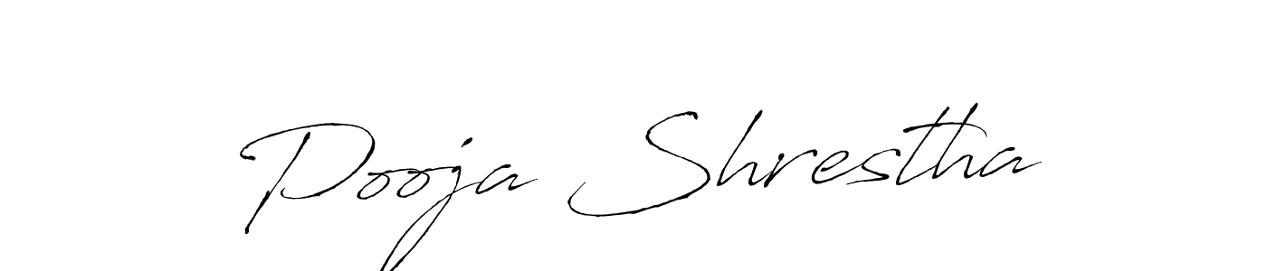 Design your own signature with our free online signature maker. With this signature software, you can create a handwritten (Antro_Vectra) signature for name Pooja Shrestha. Pooja Shrestha signature style 6 images and pictures png