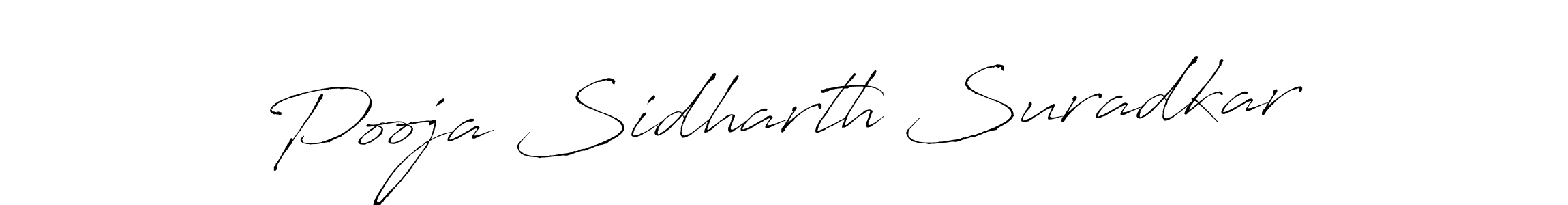 Create a beautiful signature design for name Pooja Sidharth Suradkar. With this signature (Antro_Vectra) fonts, you can make a handwritten signature for free. Pooja Sidharth Suradkar signature style 6 images and pictures png