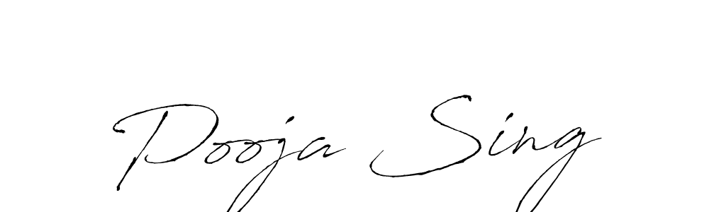 It looks lik you need a new signature style for name Pooja Sing. Design unique handwritten (Antro_Vectra) signature with our free signature maker in just a few clicks. Pooja Sing signature style 6 images and pictures png