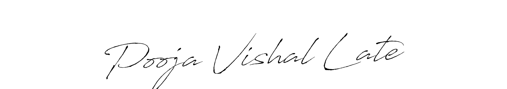 Also we have Pooja Vishal Late name is the best signature style. Create professional handwritten signature collection using Antro_Vectra autograph style. Pooja Vishal Late signature style 6 images and pictures png