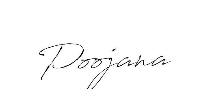 Design your own signature with our free online signature maker. With this signature software, you can create a handwritten (Antro_Vectra) signature for name Poojana. Poojana signature style 6 images and pictures png