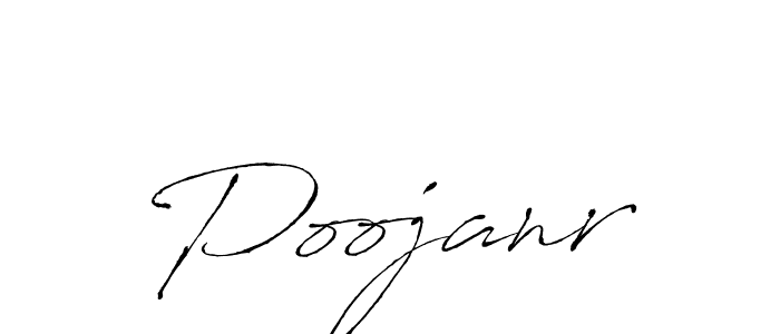 How to make Poojanr signature? Antro_Vectra is a professional autograph style. Create handwritten signature for Poojanr name. Poojanr signature style 6 images and pictures png