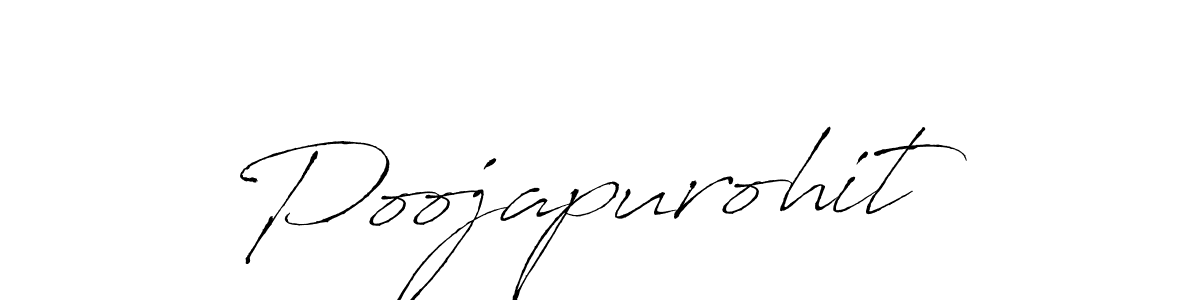 How to make Poojapurohit name signature. Use Antro_Vectra style for creating short signs online. This is the latest handwritten sign. Poojapurohit signature style 6 images and pictures png