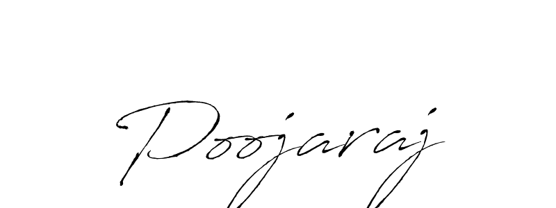 Poojaraj stylish signature style. Best Handwritten Sign (Antro_Vectra) for my name. Handwritten Signature Collection Ideas for my name Poojaraj. Poojaraj signature style 6 images and pictures png