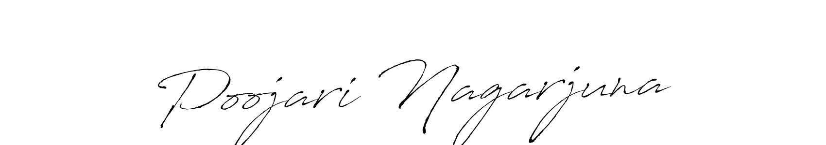 It looks lik you need a new signature style for name Poojari Nagarjuna. Design unique handwritten (Antro_Vectra) signature with our free signature maker in just a few clicks. Poojari Nagarjuna signature style 6 images and pictures png