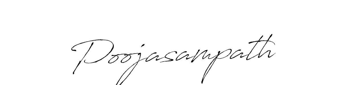Design your own signature with our free online signature maker. With this signature software, you can create a handwritten (Antro_Vectra) signature for name Poojasampath. Poojasampath signature style 6 images and pictures png
