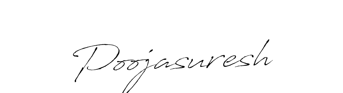 Create a beautiful signature design for name Poojasuresh. With this signature (Antro_Vectra) fonts, you can make a handwritten signature for free. Poojasuresh signature style 6 images and pictures png