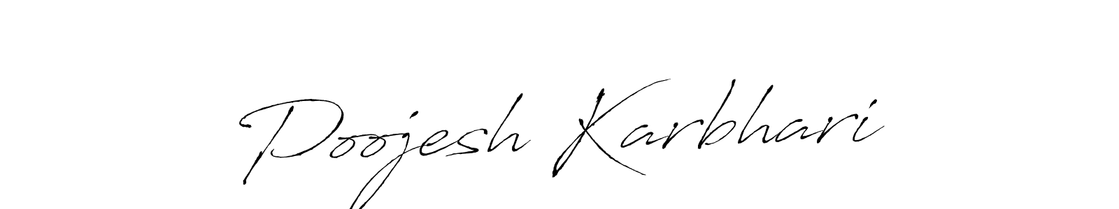 Make a beautiful signature design for name Poojesh Karbhari. Use this online signature maker to create a handwritten signature for free. Poojesh Karbhari signature style 6 images and pictures png