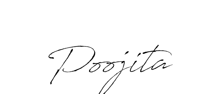 Create a beautiful signature design for name Poojita. With this signature (Antro_Vectra) fonts, you can make a handwritten signature for free. Poojita signature style 6 images and pictures png