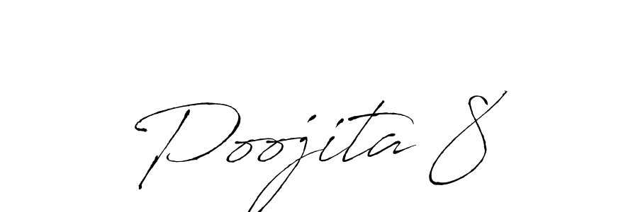 Use a signature maker to create a handwritten signature online. With this signature software, you can design (Antro_Vectra) your own signature for name Poojita 8. Poojita 8 signature style 6 images and pictures png