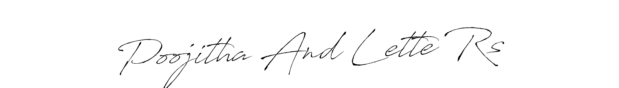 Once you've used our free online signature maker to create your best signature Antro_Vectra style, it's time to enjoy all of the benefits that Poojitha And Lette Rs name signing documents. Poojitha And Lette Rs signature style 6 images and pictures png
