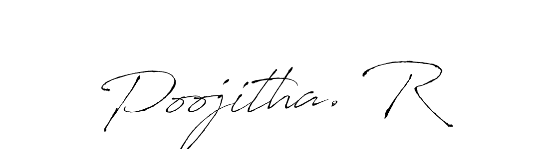 Also You can easily find your signature by using the search form. We will create Poojitha. R name handwritten signature images for you free of cost using Antro_Vectra sign style. Poojitha. R signature style 6 images and pictures png