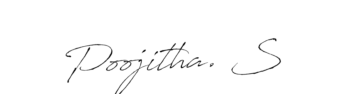 Use a signature maker to create a handwritten signature online. With this signature software, you can design (Antro_Vectra) your own signature for name Poojitha. S. Poojitha. S signature style 6 images and pictures png