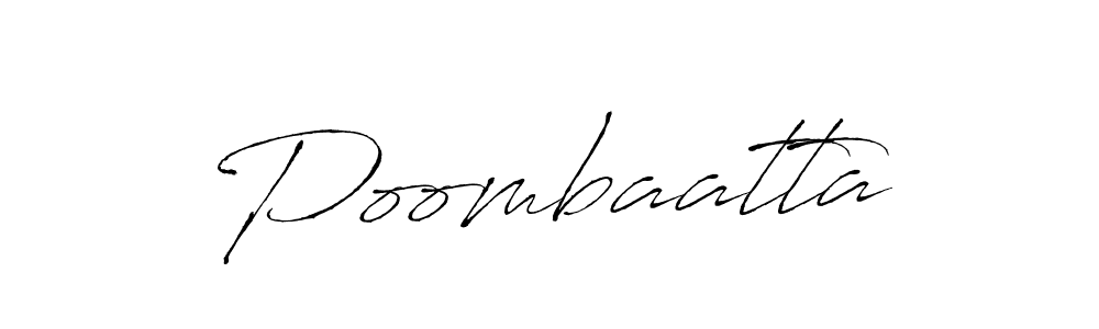 Poombaatta stylish signature style. Best Handwritten Sign (Antro_Vectra) for my name. Handwritten Signature Collection Ideas for my name Poombaatta. Poombaatta signature style 6 images and pictures png