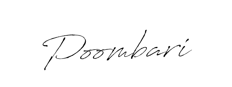 How to make Poombari signature? Antro_Vectra is a professional autograph style. Create handwritten signature for Poombari name. Poombari signature style 6 images and pictures png