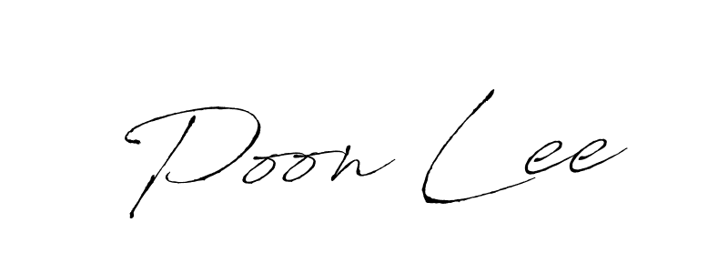 Create a beautiful signature design for name Poon Lee. With this signature (Antro_Vectra) fonts, you can make a handwritten signature for free. Poon Lee signature style 6 images and pictures png