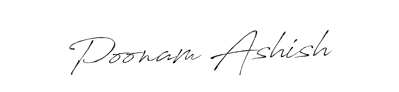 The best way (Antro_Vectra) to make a short signature is to pick only two or three words in your name. The name Poonam Ashish include a total of six letters. For converting this name. Poonam Ashish signature style 6 images and pictures png