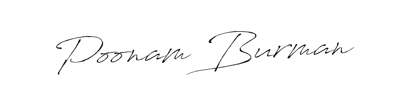 Create a beautiful signature design for name Poonam Burman. With this signature (Antro_Vectra) fonts, you can make a handwritten signature for free. Poonam Burman signature style 6 images and pictures png