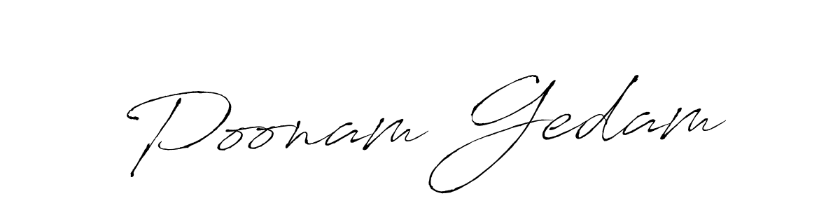 if you are searching for the best signature style for your name Poonam Gedam. so please give up your signature search. here we have designed multiple signature styles  using Antro_Vectra. Poonam Gedam signature style 6 images and pictures png