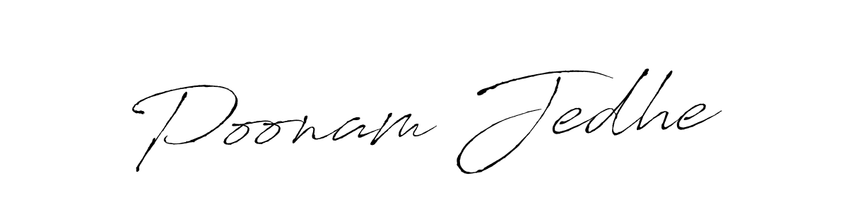 Also we have Poonam Jedhe name is the best signature style. Create professional handwritten signature collection using Antro_Vectra autograph style. Poonam Jedhe signature style 6 images and pictures png