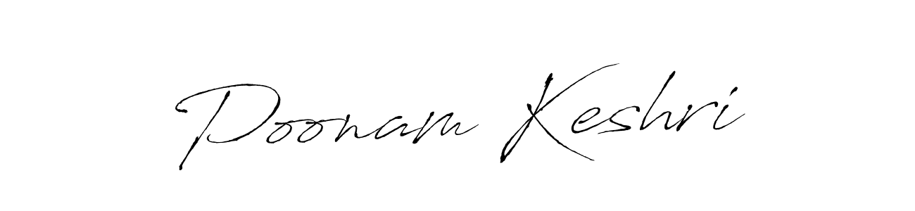 Design your own signature with our free online signature maker. With this signature software, you can create a handwritten (Antro_Vectra) signature for name Poonam Keshri. Poonam Keshri signature style 6 images and pictures png