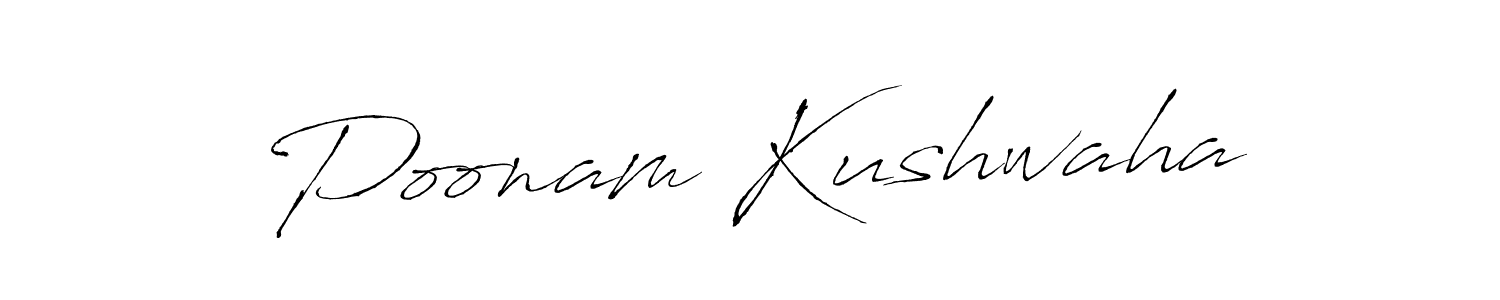 Create a beautiful signature design for name Poonam Kushwaha. With this signature (Antro_Vectra) fonts, you can make a handwritten signature for free. Poonam Kushwaha signature style 6 images and pictures png