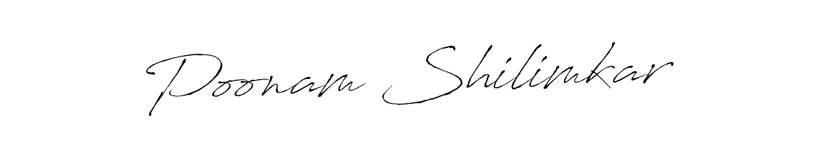 Poonam Shilimkar stylish signature style. Best Handwritten Sign (Antro_Vectra) for my name. Handwritten Signature Collection Ideas for my name Poonam Shilimkar. Poonam Shilimkar signature style 6 images and pictures png