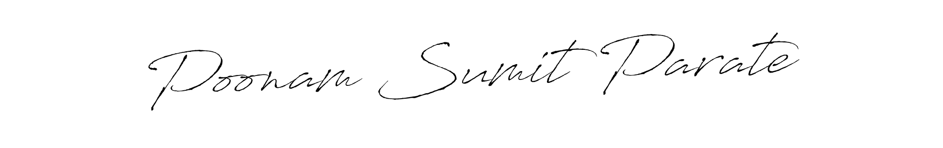Make a short Poonam Sumit Parate signature style. Manage your documents anywhere anytime using Antro_Vectra. Create and add eSignatures, submit forms, share and send files easily. Poonam Sumit Parate signature style 6 images and pictures png