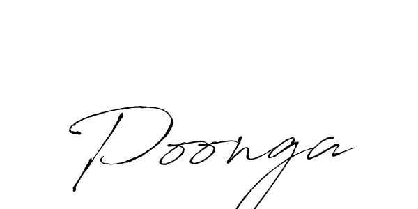How to make Poonga signature? Antro_Vectra is a professional autograph style. Create handwritten signature for Poonga name. Poonga signature style 6 images and pictures png