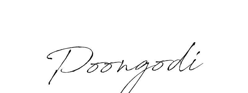 Design your own signature with our free online signature maker. With this signature software, you can create a handwritten (Antro_Vectra) signature for name Poongodi. Poongodi signature style 6 images and pictures png