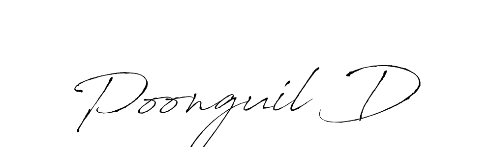 Create a beautiful signature design for name Poonguil D. With this signature (Antro_Vectra) fonts, you can make a handwritten signature for free. Poonguil D signature style 6 images and pictures png
