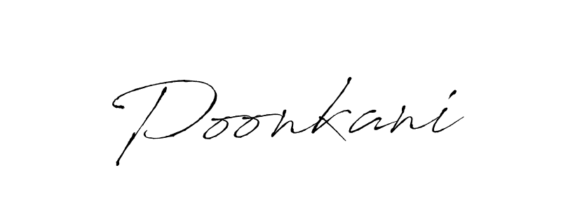 You should practise on your own different ways (Antro_Vectra) to write your name (Poonkani) in signature. don't let someone else do it for you. Poonkani signature style 6 images and pictures png