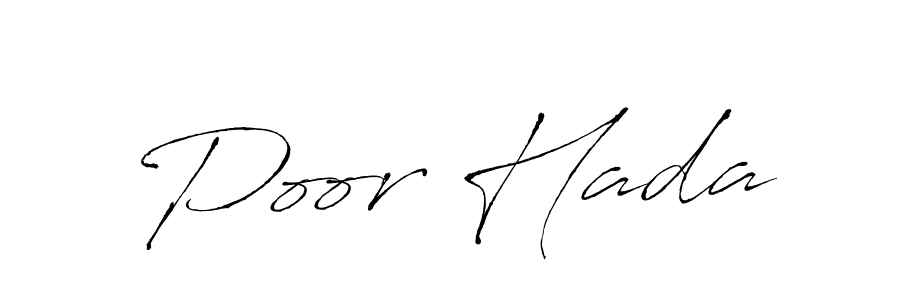Poor Hada stylish signature style. Best Handwritten Sign (Antro_Vectra) for my name. Handwritten Signature Collection Ideas for my name Poor Hada. Poor Hada signature style 6 images and pictures png