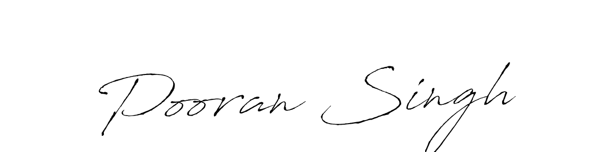 Design your own signature with our free online signature maker. With this signature software, you can create a handwritten (Antro_Vectra) signature for name Pooran Singh. Pooran Singh signature style 6 images and pictures png