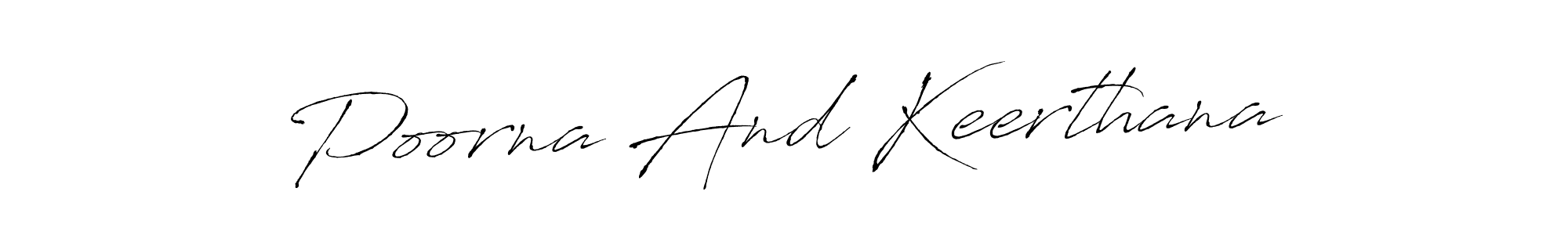 See photos of Poorna And Keerthana official signature by Spectra . Check more albums & portfolios. Read reviews & check more about Antro_Vectra font. Poorna And Keerthana signature style 6 images and pictures png