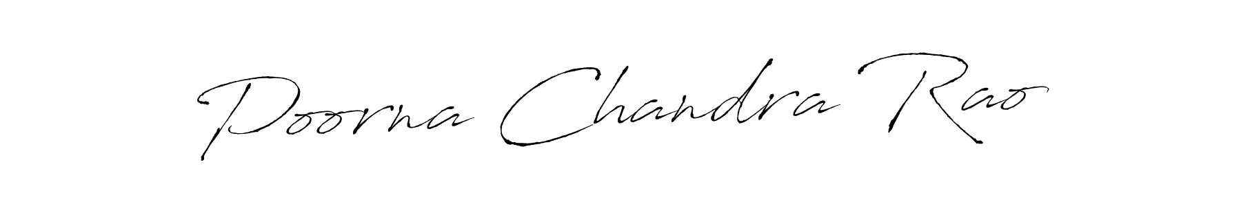 Design your own signature with our free online signature maker. With this signature software, you can create a handwritten (Antro_Vectra) signature for name Poorna Chandra Rao. Poorna Chandra Rao signature style 6 images and pictures png