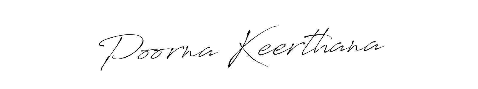 Poorna Keerthana stylish signature style. Best Handwritten Sign (Antro_Vectra) for my name. Handwritten Signature Collection Ideas for my name Poorna Keerthana. Poorna Keerthana signature style 6 images and pictures png