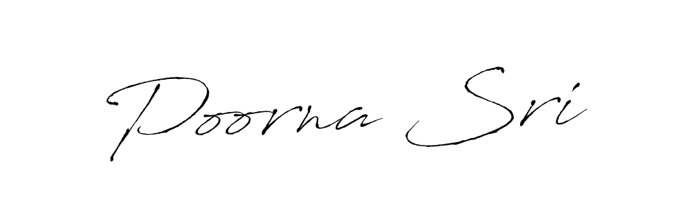 Make a beautiful signature design for name Poorna Sri. With this signature (Antro_Vectra) style, you can create a handwritten signature for free. Poorna Sri signature style 6 images and pictures png
