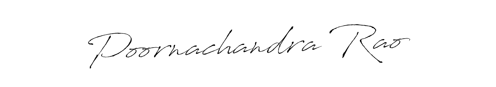 Poornachandra Rao stylish signature style. Best Handwritten Sign (Antro_Vectra) for my name. Handwritten Signature Collection Ideas for my name Poornachandra Rao. Poornachandra Rao signature style 6 images and pictures png