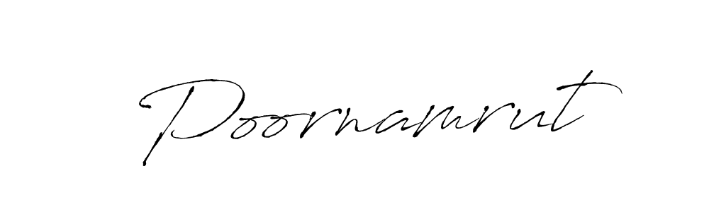 Create a beautiful signature design for name Poornamrut. With this signature (Antro_Vectra) fonts, you can make a handwritten signature for free. Poornamrut signature style 6 images and pictures png