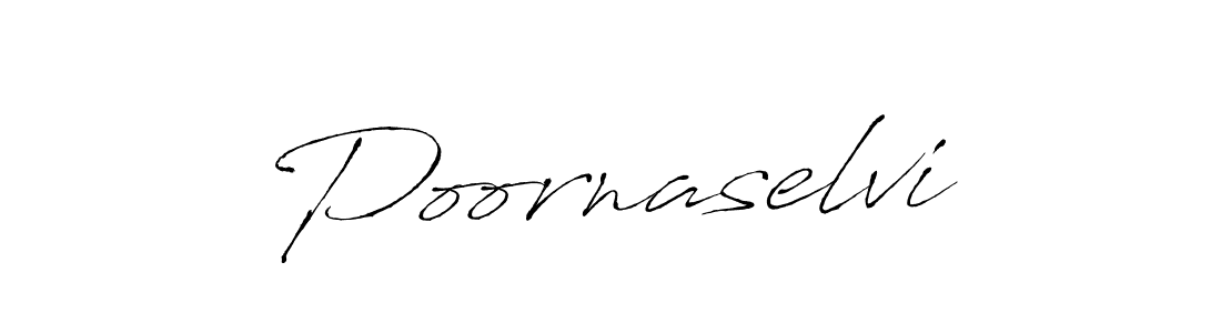 Create a beautiful signature design for name Poornaselvi. With this signature (Antro_Vectra) fonts, you can make a handwritten signature for free. Poornaselvi signature style 6 images and pictures png