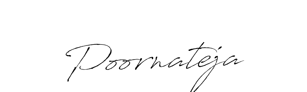 Make a beautiful signature design for name Poornateja. With this signature (Antro_Vectra) style, you can create a handwritten signature for free. Poornateja signature style 6 images and pictures png