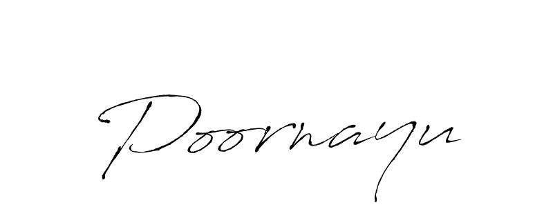 Use a signature maker to create a handwritten signature online. With this signature software, you can design (Antro_Vectra) your own signature for name Poornayu. Poornayu signature style 6 images and pictures png